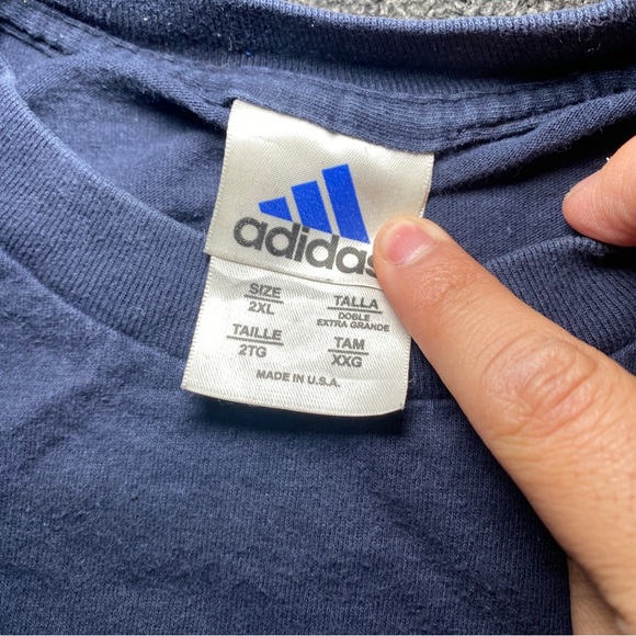 vintage Adidas spell out long sleeve shirt size 2xl - Picture 3 of 7